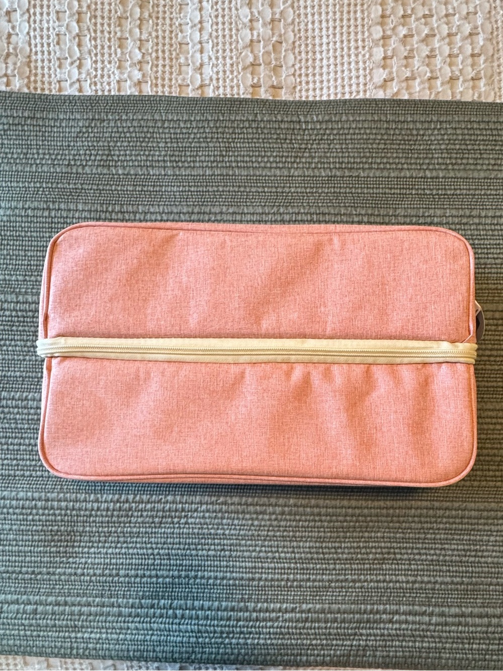 Pink Canvas Wine Cooler Bag